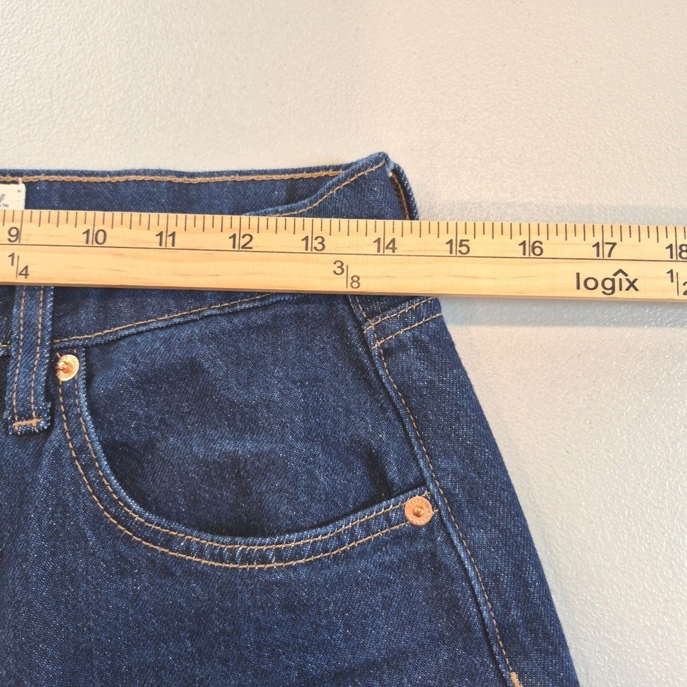 Universal Thread High Rise Barrel Jeans Sz 4 Dark Wash Horseshoe Balloon Leg - Picture 9 of 12